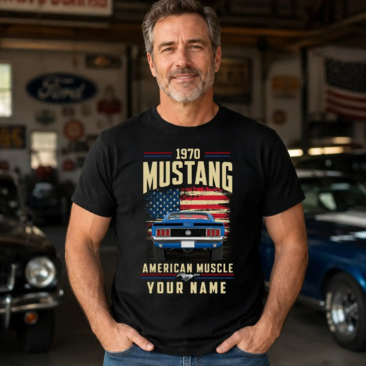 1970 Mustang Muscle Car Personalized Apparel