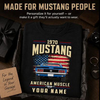 1970 Mustang Muscle Car Personalized Apparel