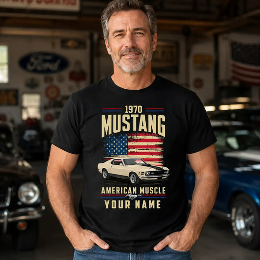 1970 Mustang Muscle Car Personalized Apparel