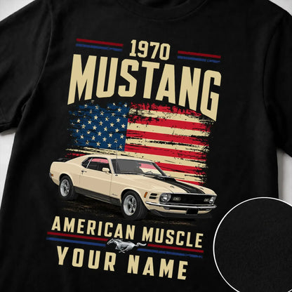 1970 Mustang Muscle Car Personalized Apparel