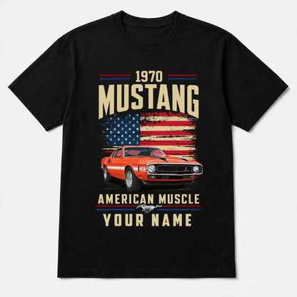 1970 Mustang Muscle Car Personalized Apparel