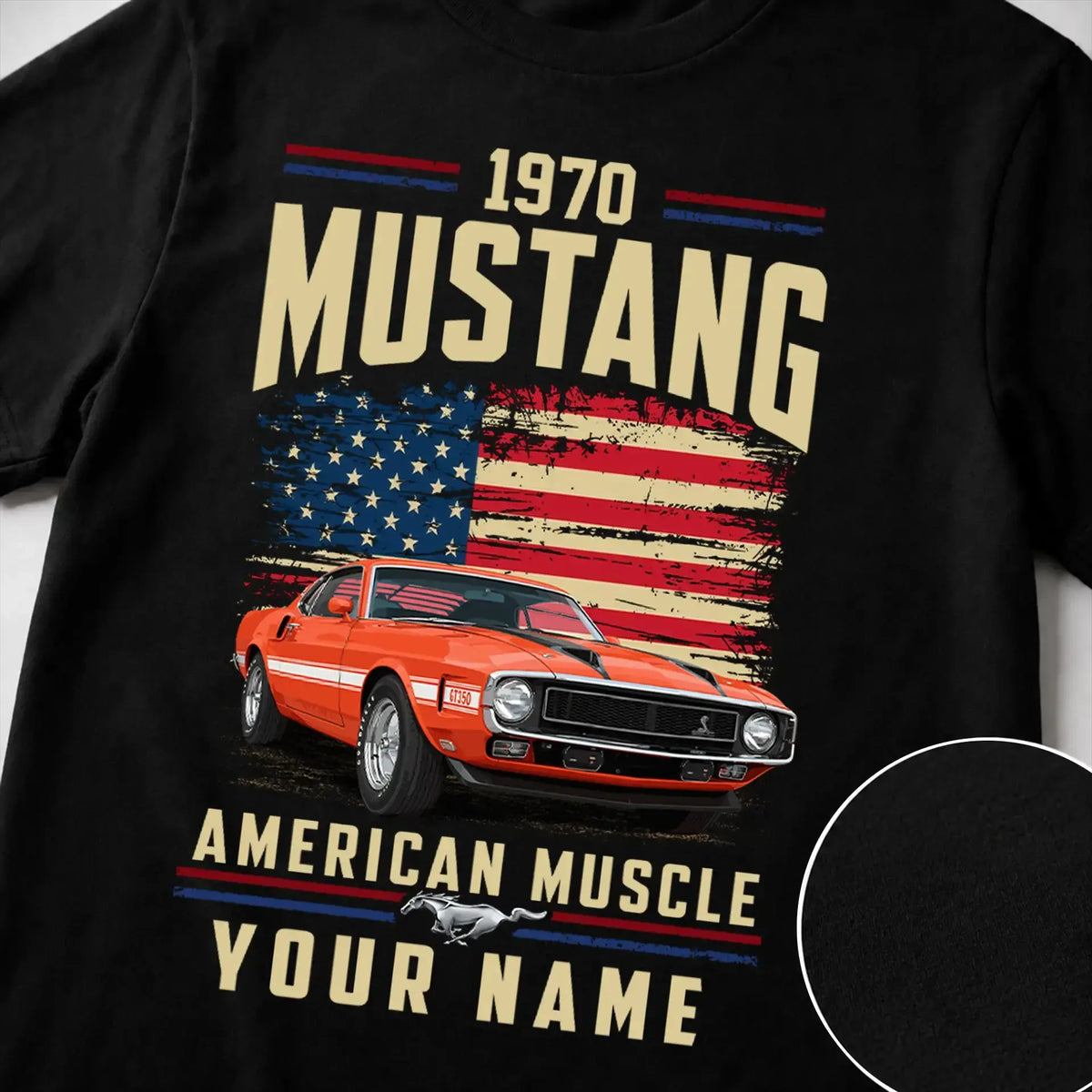1970 Mustang Muscle Car Personalized Apparel