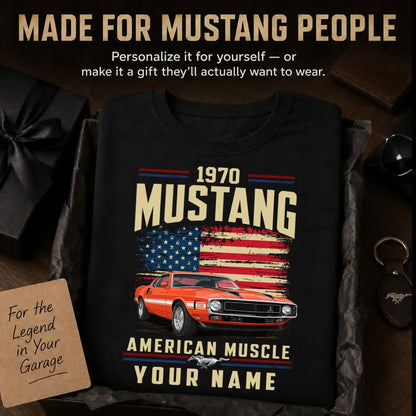 1970 Mustang Muscle Car Personalized Apparel