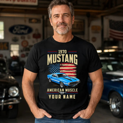 1970 Mustang Muscle Car Personalized Apparel