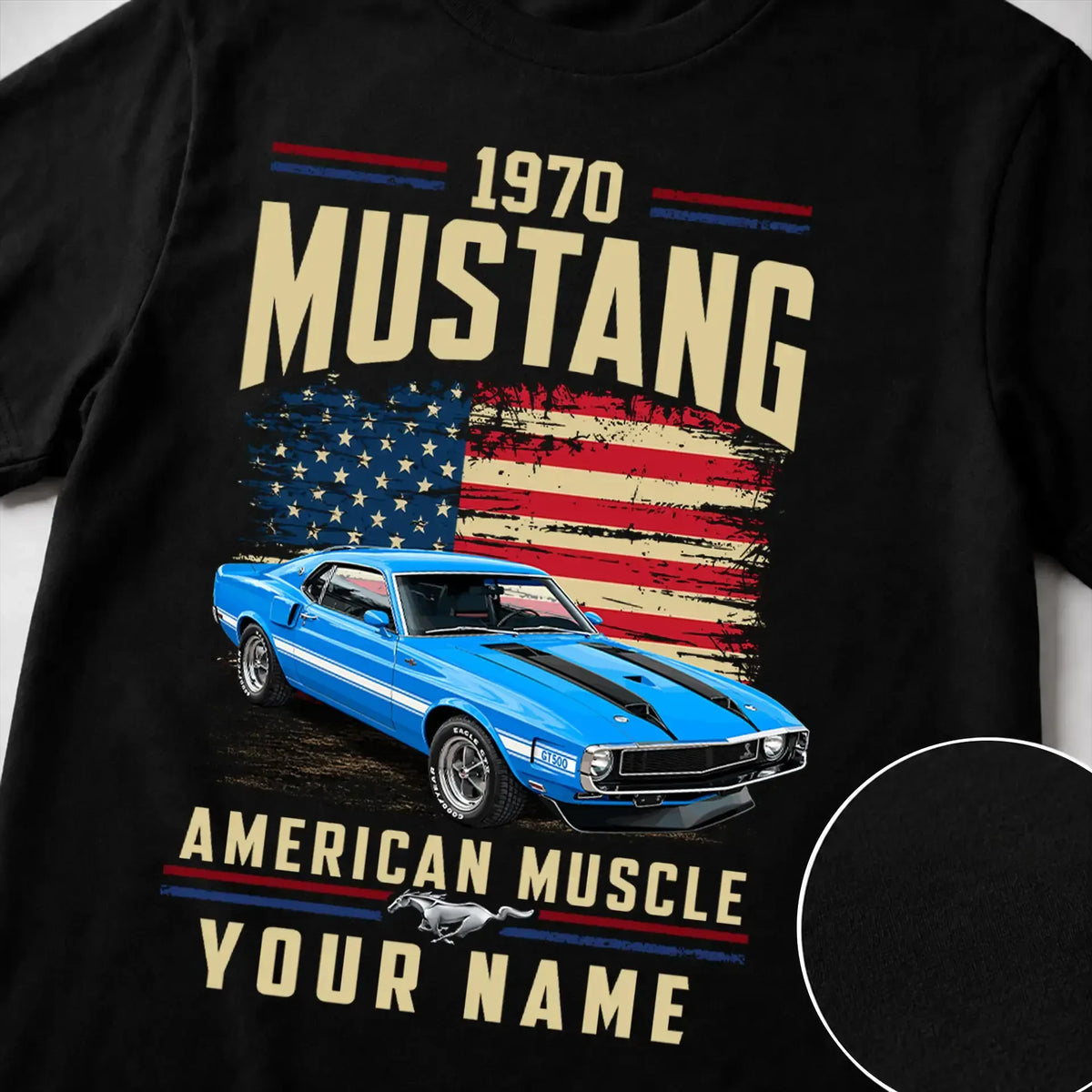 1970 Mustang Muscle Car Personalized Apparel