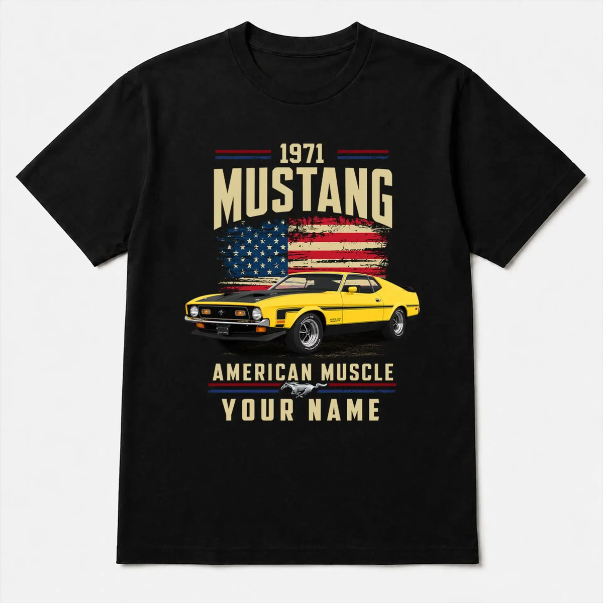 1971 Mustang Muscle Car Personalized Apparel