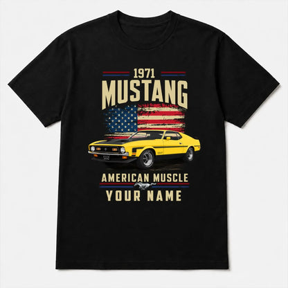 1971 Mustang Muscle Car Personalized Apparel