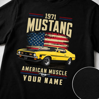1971 Mustang Muscle Car Personalized Apparel
