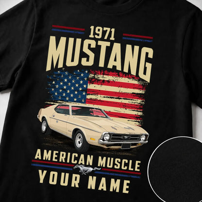 1971 Mustang Muscle Car Personalized Apparel