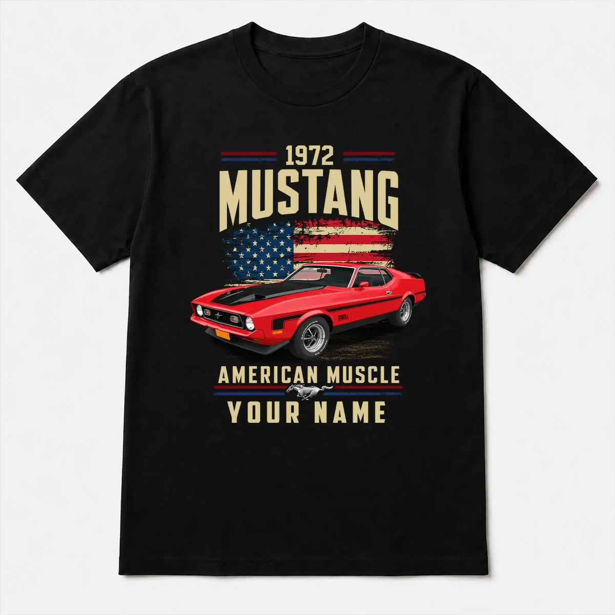 1972 Mustang Muscle Car Personalized Apparel