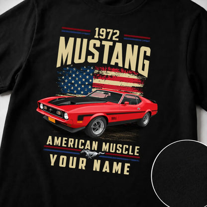 1972 Mustang Muscle Car Personalized Apparel