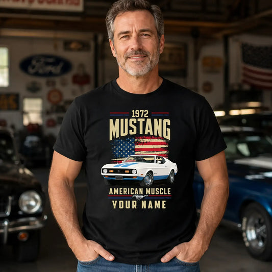 1972 Mustang Muscle Car Personalized Apparel