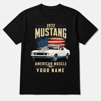 1972 Mustang Muscle Car Personalized Apparel