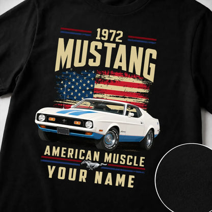 1972 Mustang Muscle Car Personalized Apparel