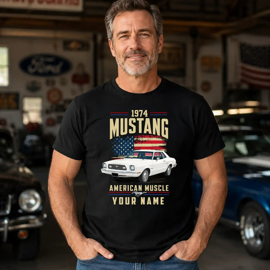 1974 Mustang Muscle Car Personalized Apparel