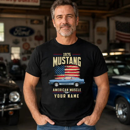 1975 Mustang Muscle Car Personalized Apparel
