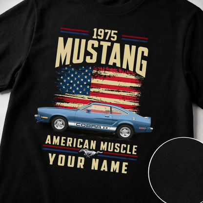 1975 Mustang Muscle Car Personalized Apparel