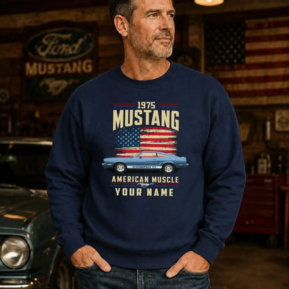 1975 Mustang Muscle Car Personalized Apparel