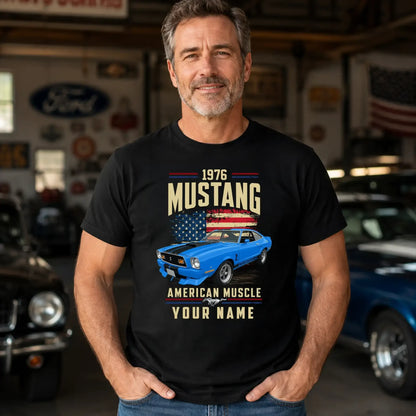 1976 Mustang Muscle Car Personalized Apparel