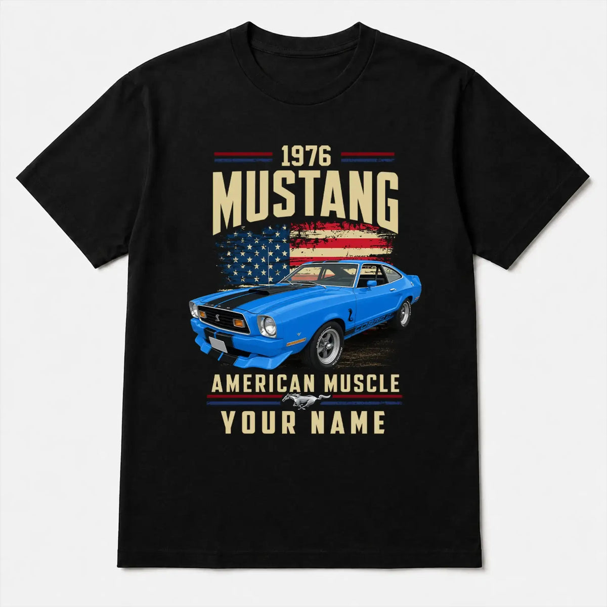 1976 Mustang Muscle Car Personalized Apparel