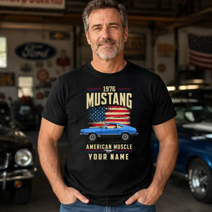1976 Mustang Muscle Car Personalized Apparel