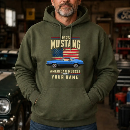 1976 Mustang Muscle Car Personalized Apparel