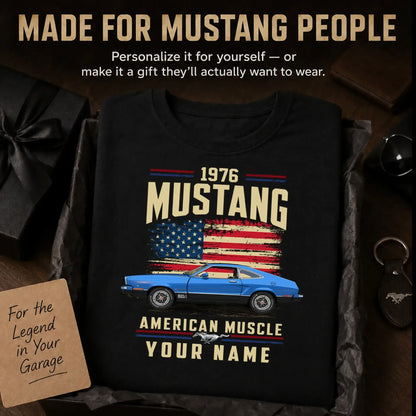 1976 Mustang Muscle Car Personalized Apparel