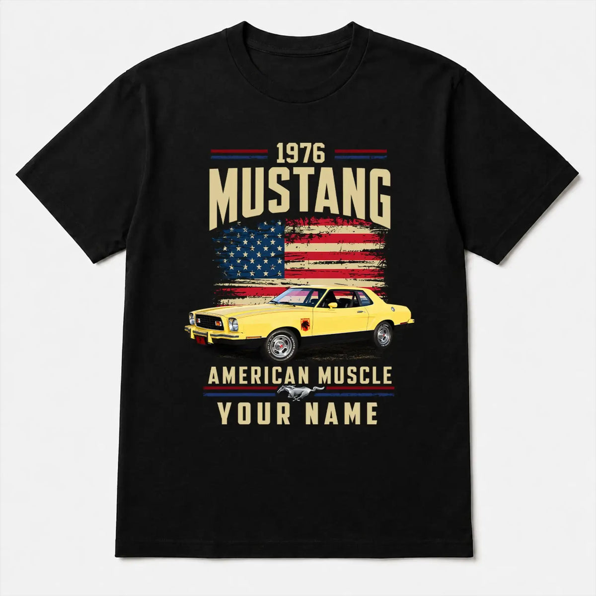 1976 Mustang Muscle Car Personalized Apparel