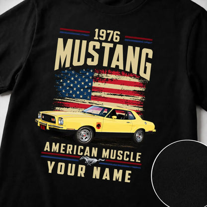 1976 Mustang Muscle Car Personalized Apparel