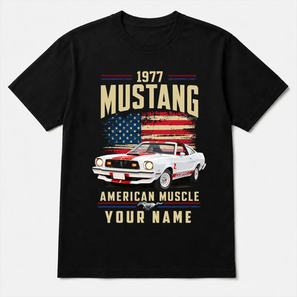 1977 Mustang Muscle Car Personalized Apparel