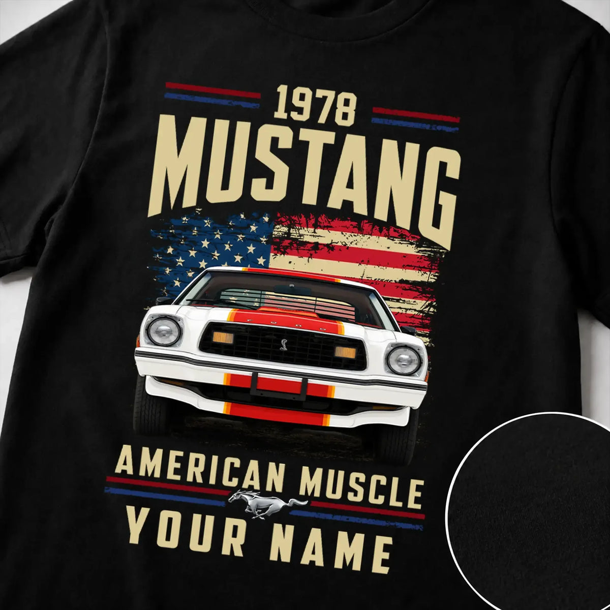 1978 Mustang Muscle Car Personalized Apparel
