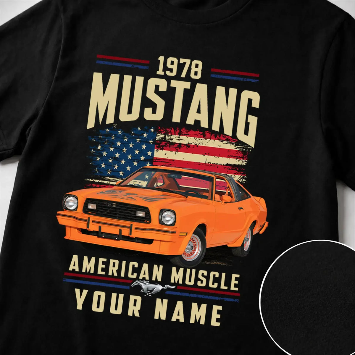 1978 Mustang Muscle Car Personalized Apparel