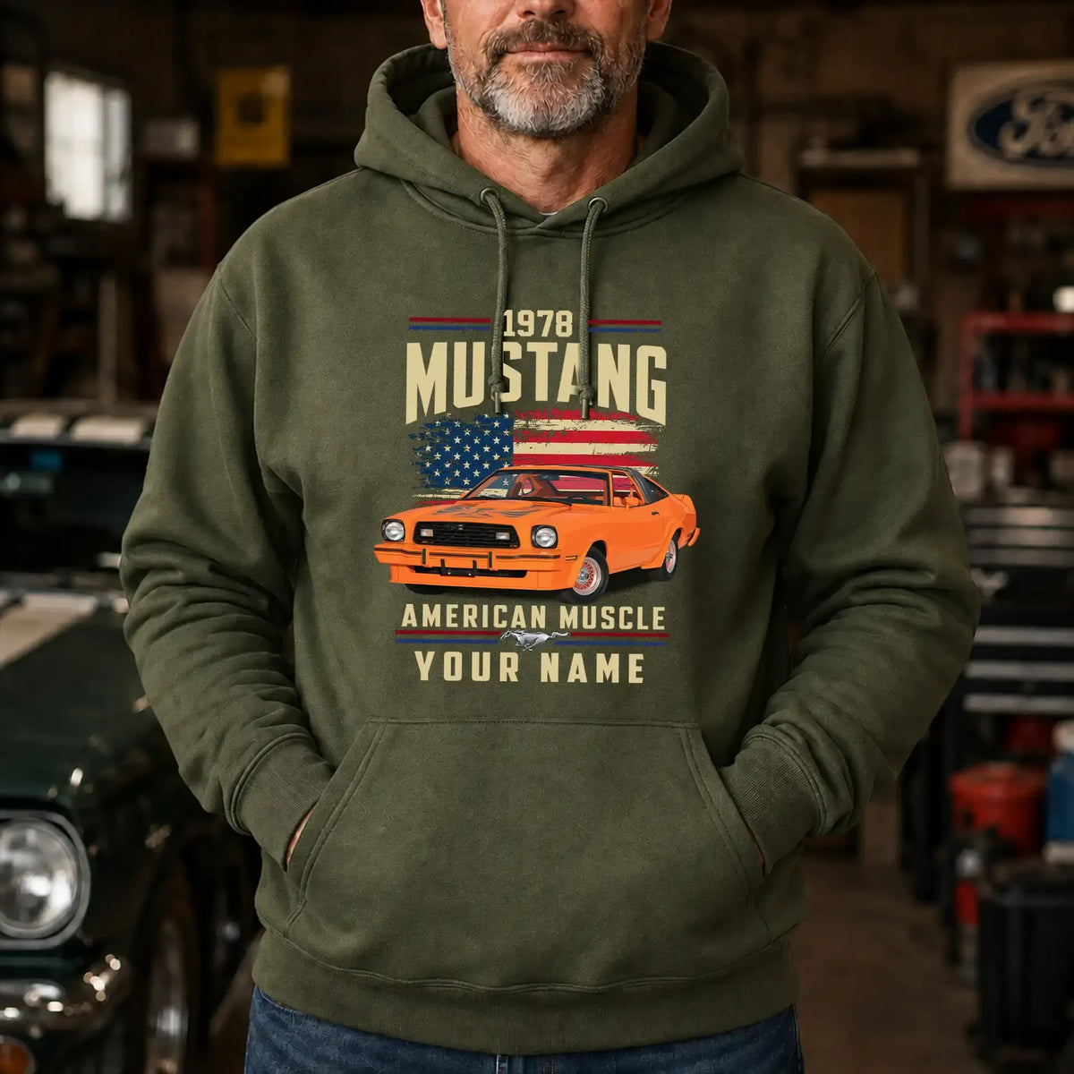 1978 Mustang Muscle Car Personalized Apparel