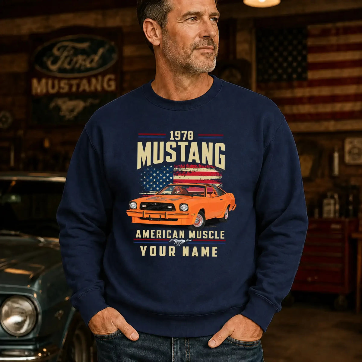 1978 Mustang Muscle Car Personalized Apparel