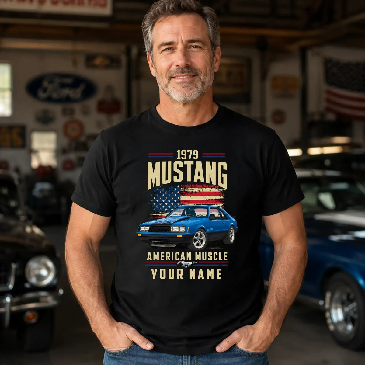 1979 Mustang Muscle Car Personalized Apparel