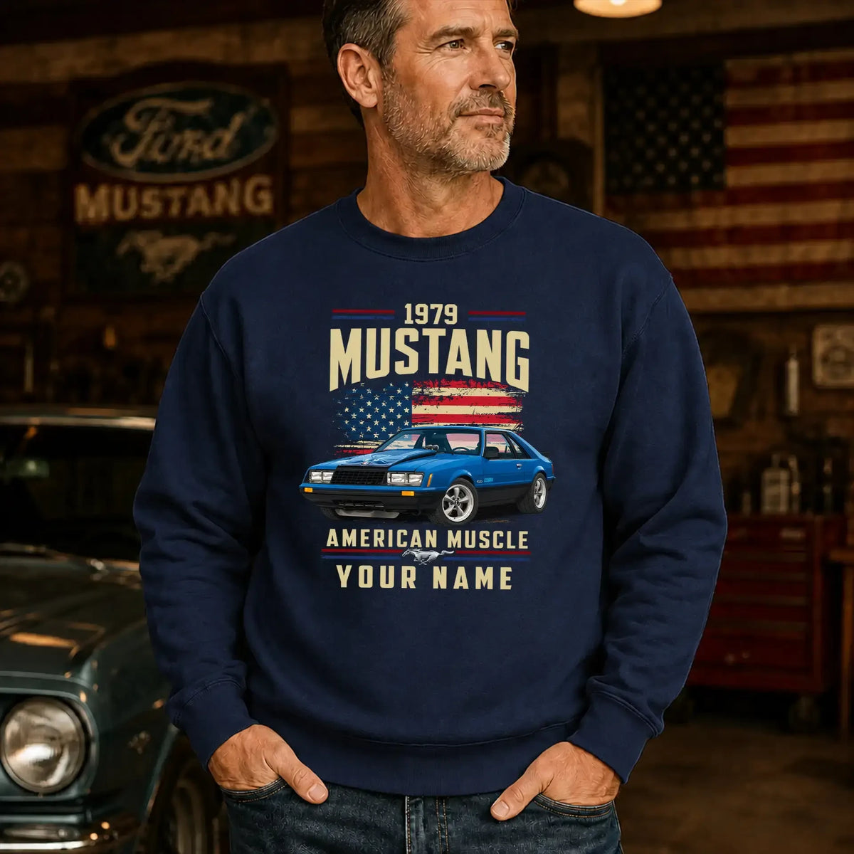 1979 Mustang Muscle Car Personalized Apparel