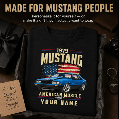 1979 Mustang Muscle Car Personalized Apparel