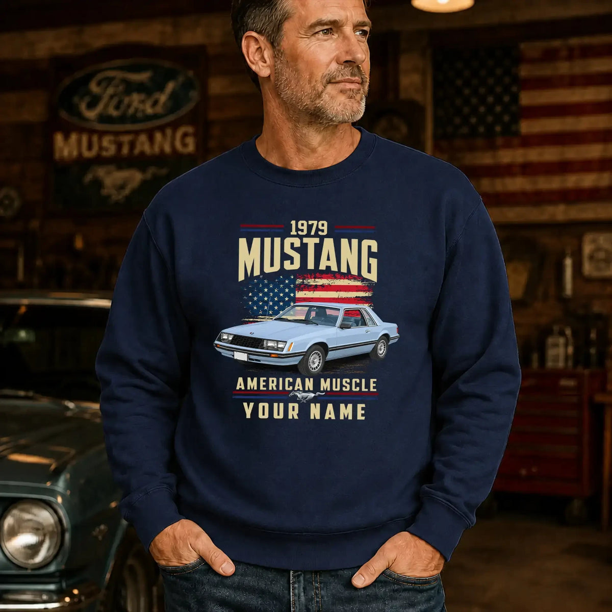 1979 Mustang Muscle Car Personalized Apparel