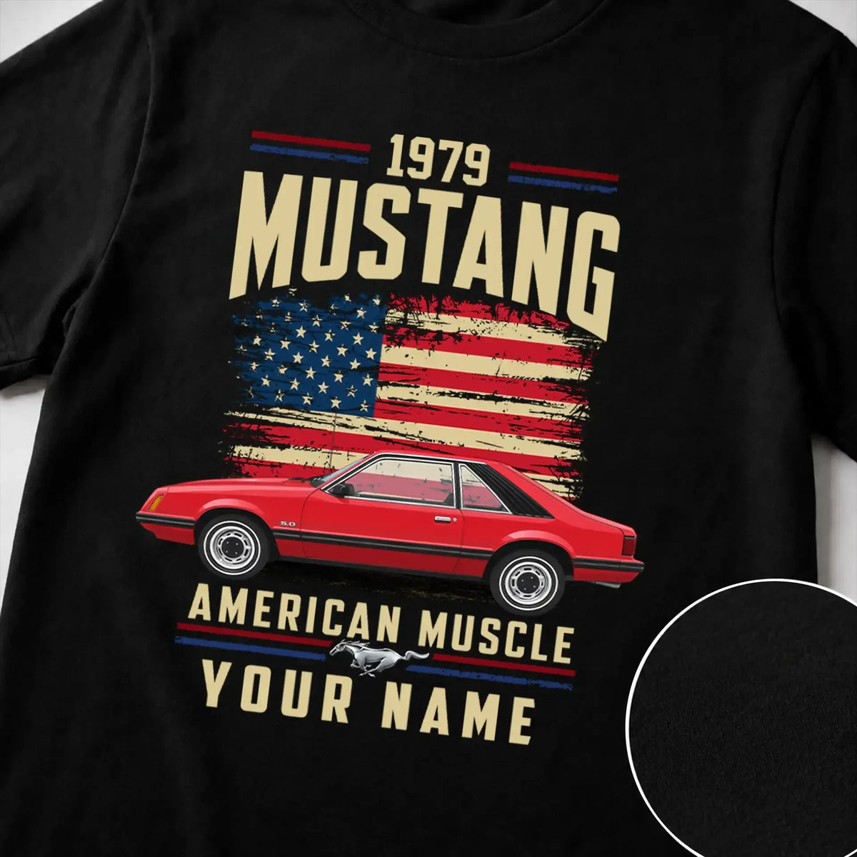 1979 Mustang Muscle Car Personalized Apparel