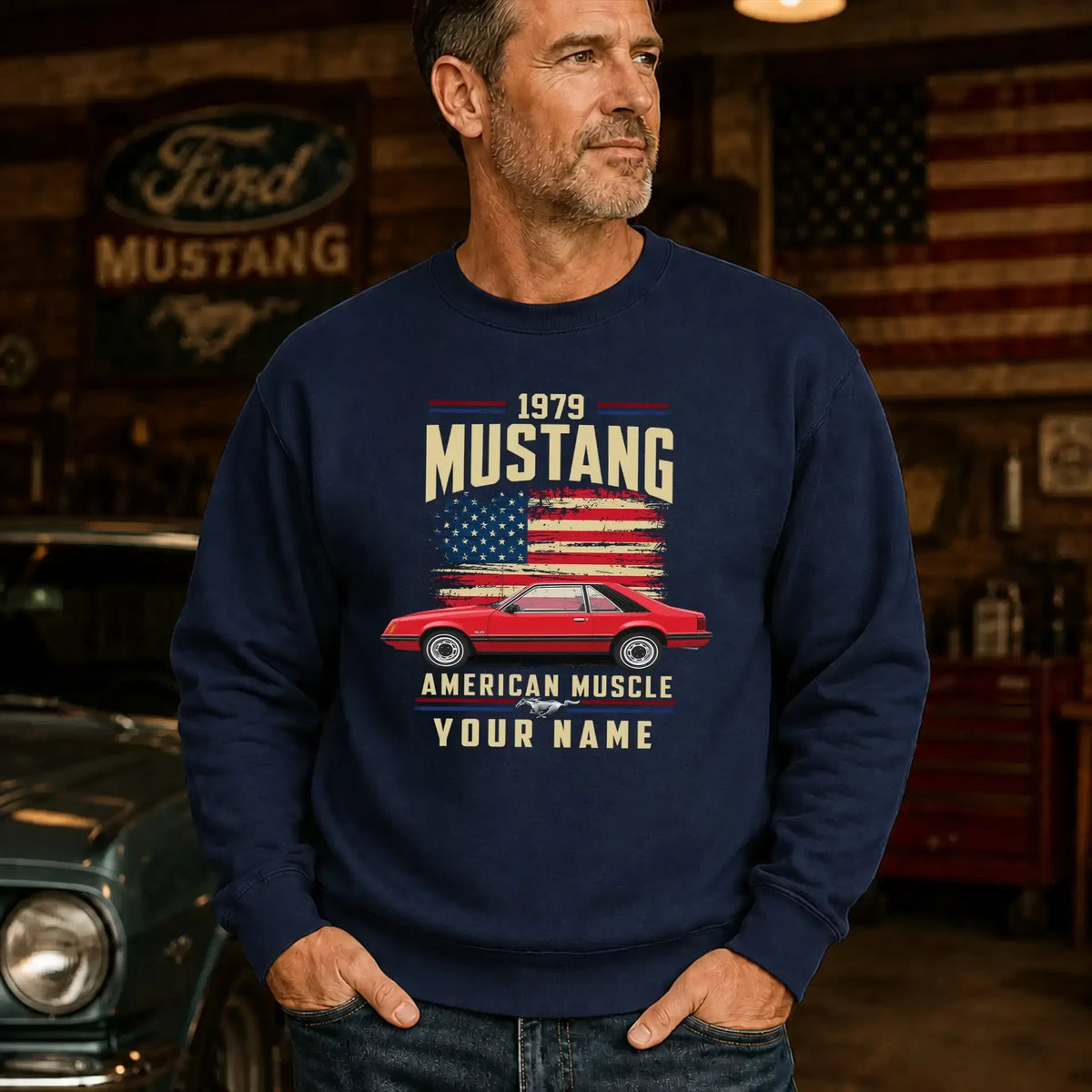1979 Mustang Muscle Car Personalized Apparel