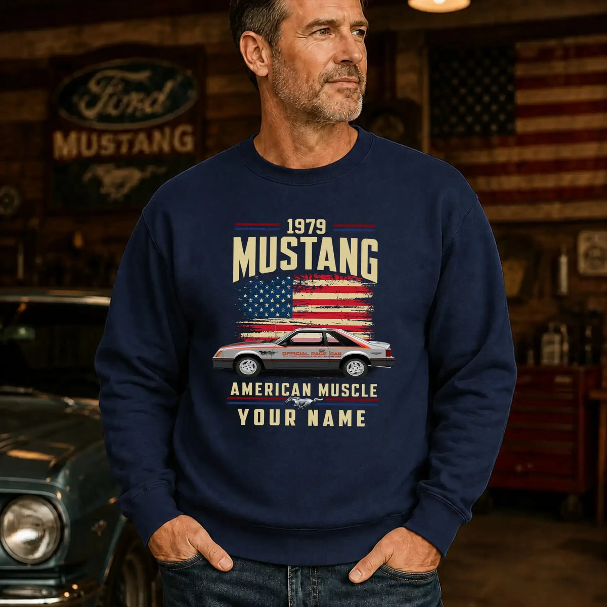 1979 Mustang Muscle Car Personalized Apparel