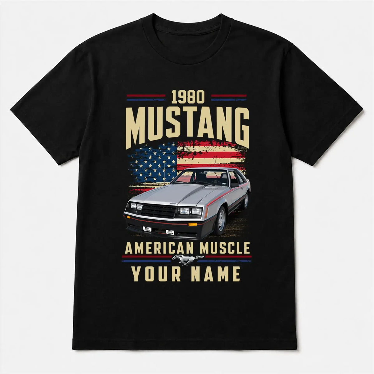 1980 Mustang Muscle Car Personalized Apparel