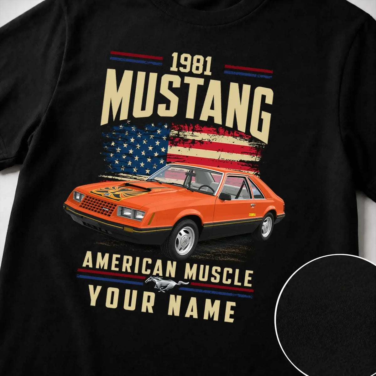 1981 Mustang Muscle Car Personalized Apparel