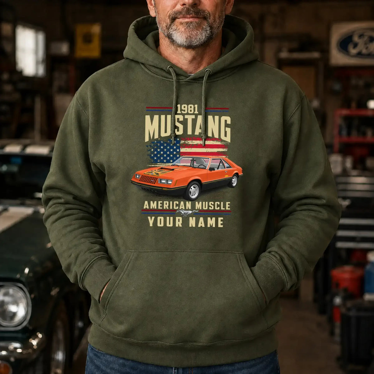 1981 Mustang Muscle Car Personalized Apparel