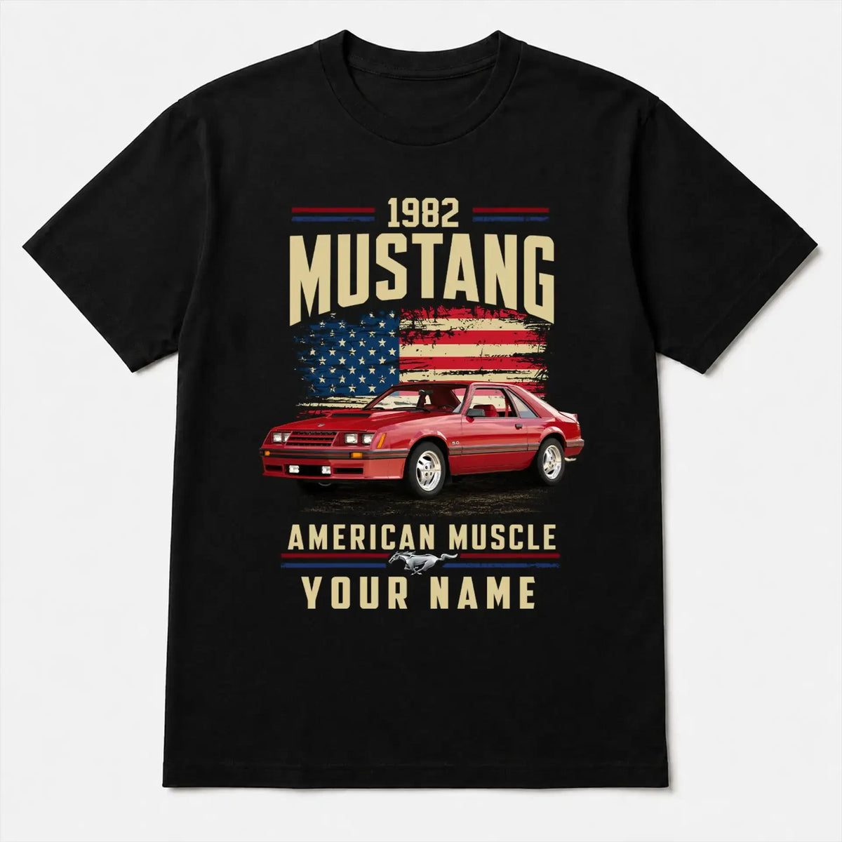 1982 Mustang Muscle Car Personalized Apparel