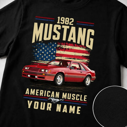 1982 Mustang Muscle Car Personalized Apparel