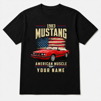 1983 Mustang Muscle Car Personalized Apparel