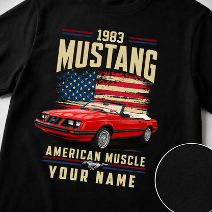 1983 Mustang Muscle Car Personalized Apparel