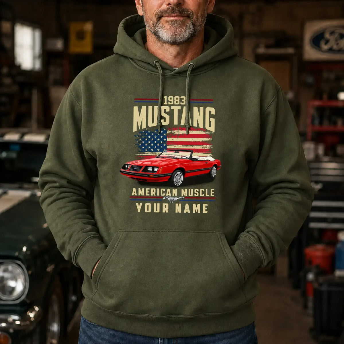 1983 Mustang Muscle Car Personalized Apparel