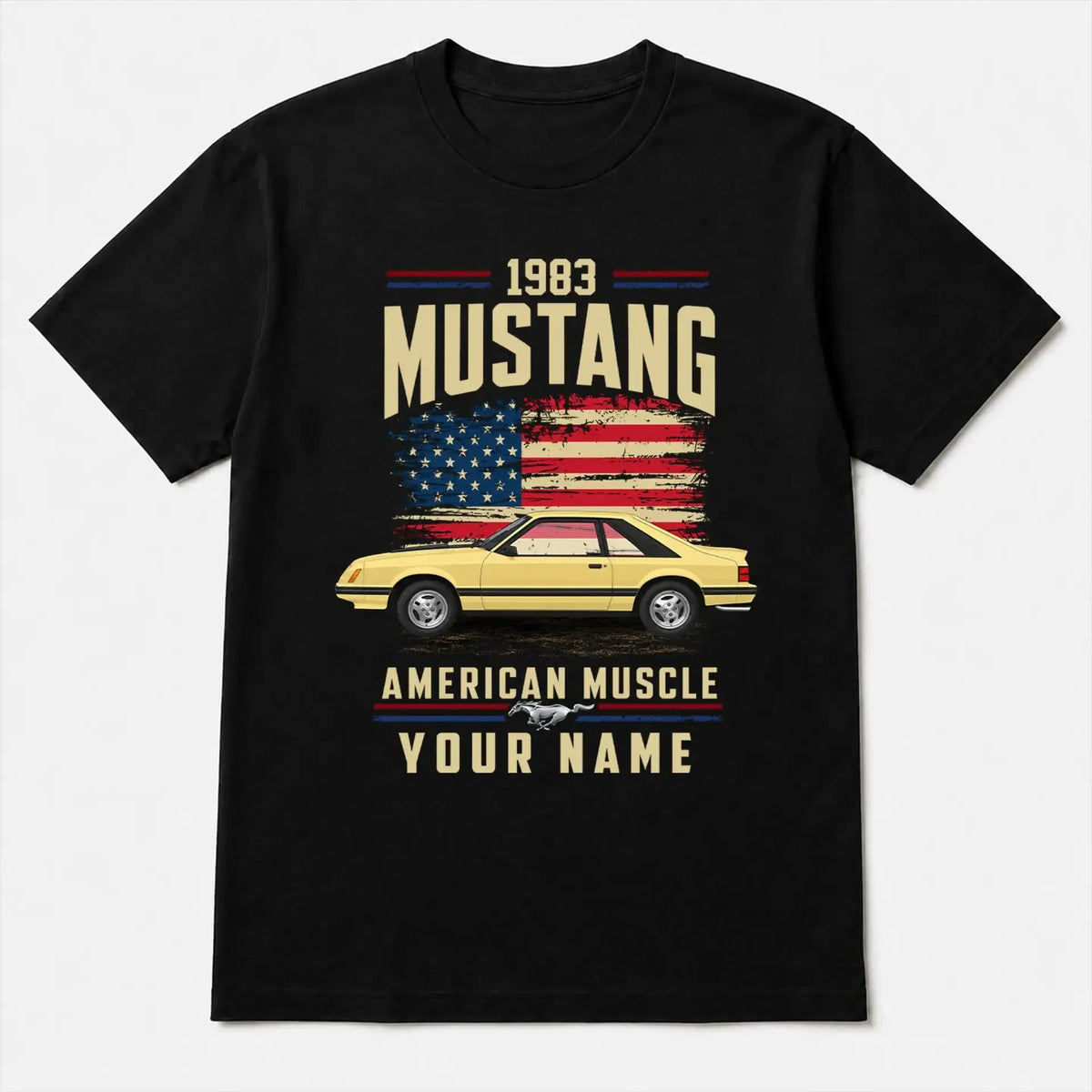 1983 Mustang Muscle Car Personalized Apparel